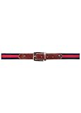 L/XL: 95cm SPOOKS Gürtel Belt Stripes navy/red Größe S/M