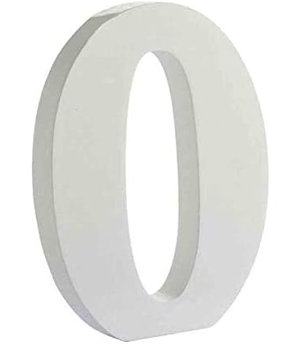 Número 3 De MDF De Rayher - 9x2x11 Cm, Blanco, FSC 100%, Para Manualidades, Decoración Y Proyectos DIY