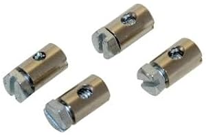 CITOMERX 4x Bowdenzug Schraubnippel Klemmnippel 6x9 mm kompatibel mit Puch Hercules Kreidler Zündapp Mofa Moped Mokick