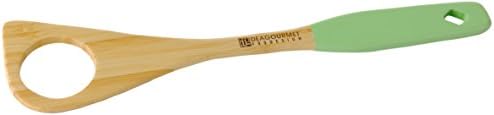 DEAGOURMET 114 Osiride KCLADLEP Features 100% Natural Bamboo with Green Handle, 32 X 7.1 cm