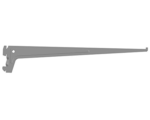 Element System Pro-Support Bracket Single Row, Pack of 2, 7 CM, 3 colours, Length 50 CM-For Shelf System, Wall Rail, 18133–00020 White Aluminium