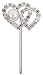 Produktbild Club Green Diamond/Pearl Herz auf Vorbau, Pearl, 3 x 2 cm
