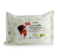 Epielle 30 Pre-Moistened Cucumber Cleansing Tissues (2 Pack)