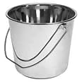 JGS Stainless Steel Non-Joint Leak Proof Multipurpose Balti for Home, Bathroom and Kitchen - Water Storage Bucket for Serving Food (2 Litre)