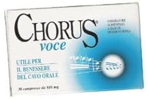 Dietalinea Chorus Voce - Integratore alimentare in compresse 30per il benessere della gola e del tono della voce