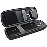 Hard Eva Reise Schutzhülle für Anker PowerCore+ 26800mAh Premium Externer Akku mit Quick Charge power bank + USB Kabel und USB Ladegerät von hermitshell