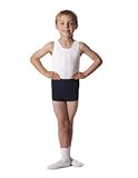 BOYS Ballet Shorts - Black or Navy Cotton/Lycra Ages 3-13 BSHORTA