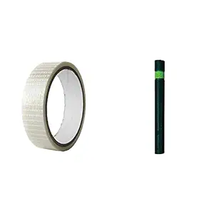 DSC Fiberglass Cricket Bat Tape & DSC 1500336 Octopus Cricket Grip (Multi Colour) Combo