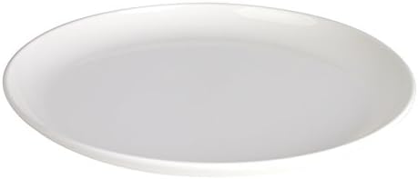 Kinderzeug Polycarbonate Flat Dinner Plate (24 cm, White, Pack of 6)