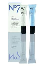 BOOTS NO 7 LIFT AND LUMINATE DAY AND NIGHT SERUM SET