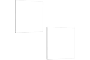 UFURMATE Lot de 2 plaques murales vierges en plastique pour prises ou interrupteurs inutilisés - 12 x 12 cm - Sans vis - Blanc