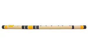 Radhe Flutes PVC Fiber G Natural Bansuri Base Octave LEFT Handed