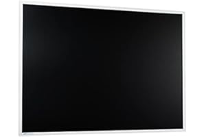 Tableau noir avec encadrement blanc 90x120 cm | Tableau magnétique | Tableau pour craie | Tableau SAM creative