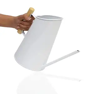 First Flag Metal Watering Can for Plants and Garden Tools for Home Gardening Collectible Garden Decoration Items & Water Can for Gardening (Color White)