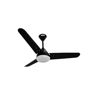 OCECO Fansio Light Energy Saving Bldc Ceiling Fan 900MM With Remote Control, 9W LED underlight, and BLDC Motor (Wattage:28W, Color: Matt Black)