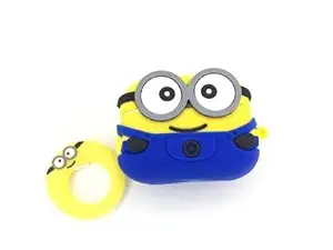 TOFO Air Pod Silicone Case Cover Only COMPATIABLE for Apple Air Pod Pro (Minion-pro)