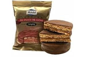 Mardel - Alfajores de Dulce de Leche täckta med mörk choklad - Låda med 12 enheter