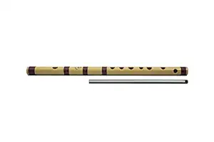 Radhe Flutes PVC Fiber G Sharp Bansuri Higher Octave Without Lip-Plate