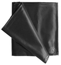 Preisvergleich Produktbild Orion Lack-Spannbettlaken schwarz, 160 x 200 cm