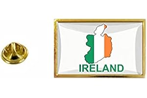 Akachafactory - Spilla con bandiera Irlanda Verde