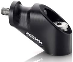 Rizoma Mirror Adapter to install on Yamaha TMAX 500 08-11, TMAX 530 12-, on handlebar, code BS775B, color Black