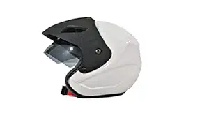 Tiger-ONE Open FACE Helmet [ Size : M ] Motorbike Helmet, Neno Cap, High Impact Shell, ISI : Approved..