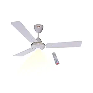 HYFA - 24W BLDC Smart Ceiling Fan with Remote 5 Star Energy Saving Windex Smart Fan With Adjustable LED Light(White Color)