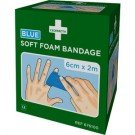 Preisvergleich Produktbild Cederroth Soft Foam Bandage blau 6cm x 2m 2er-Pack