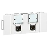  Toma cat.6FTP compatible para canaleta a clippage Legrand Mosaic 3 m