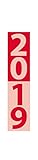 Streifenplaner Compact Rot 258619 2019: Wandplaner und Bürokalender als praktische Monatsübersicht I Streifenkalender schmal: 11,8 x 50 cm by