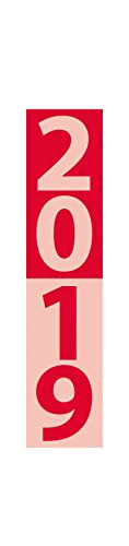 Preisvergleich Produktbild Streifenplaner Compact Rot 2019: Wandplaner und Bürokalender als praktische Monatsübersicht I Streifenkalender schmal: 11,8 x 50 cm