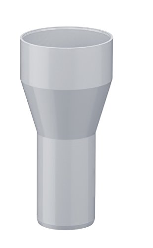 Preisvergleich Produktbild Inefa Reduzierstück DN 85 / 75, Grau Kunststoff, Regenrinne, Dachrinne Grau ST