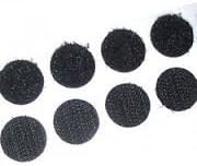 Velcro Brand 100 Pair 13mm Hook and Loop Self Adhesive Black Coins Dots 100 Hook & 100 Loop | Multiples Sent as Continuous Length