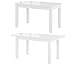 Produktbild MPS Möbel groß praktisch Tisch REA 140-210x80x76cm, ausziehbarer Tischplatte auf 210cm (Weiß Hochglanz)