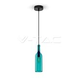 lamparas botellas madera Lugares de instalación habituales: uso residencial, hoteles o restaurantes, entre otros. Este producto requiere una bombilla led con casquillo E14 para funcionar.