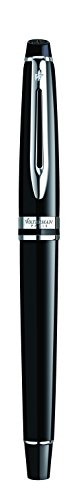 Waterman S0951760 Expert-Kollektion Füllfederhalter (Federstärke M, Chromverzierung) schwarz - 2