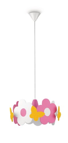 Preisvergleich Produktbild Philips myKidsroom Pendelleuchte Iridia, 75 W, Holz, E27, rosa