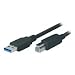 Produktbild Tecline 3.0 m USB A – USB B 3 m USB A USB B schwarz Kabel USB – Kabel USB (3 m, 3.0 (3.1 Gen 1), USB A, USB B, männlich/männlich, schwarz)