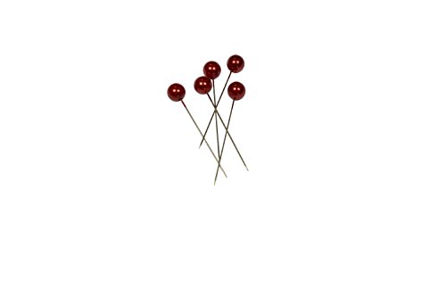 Corderie Italiane 006042600 Deko-Nadeln, Durchmesser: 10 x 50 mm, 50 Stück, Rot