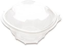 100 x Plastic Hinged Food Diamond Shape Salad Containers 375cc also Ideal for Fruit or Cake Display