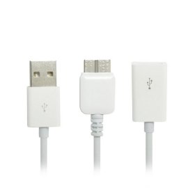 CY Micro USB 3.0 OTG Host Flash Disk Kabel mit USB-Power für Lenovo IBM Thinkpad 8 Tablet Weiß Farbe