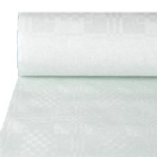 100 m x 1,2 m Tischtuch Weiss Papier Tischdecke Tischläufer Damastprägung - 2