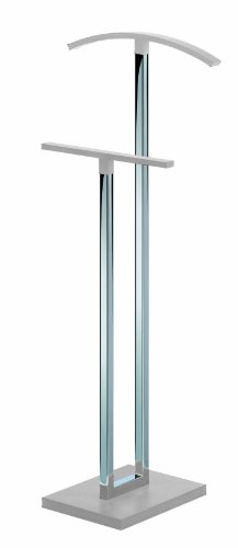 Due-home 23316 - Indossatore con gancio per giacche e pantaloni, colore: bianco