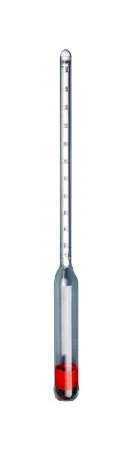 Thermco ACC8511PC Salt Brine Sodium Chloride Polycarbonate Hydrometers, 0 to 100% Range, 0.01 Division, 300mm Length
