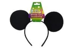 HENBRANDT 2 X NEW BLACK FELT MICKEY MOUSE EARS ON HEAD BAND