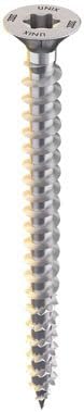HECO UNIX-plus - Countersunk Head With Milling Grooves - D6 L120 mm - Qty 100 Pcs - Ref. 45599