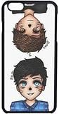 Anime Dan And Phil iPhone 6/6s Case (Black Plastic)