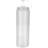 5DM-Tight Oil Sauce Bowl Bottle with Transparent Lid Plastic Oil Bowl 400ML Patternless