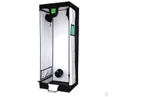 Budbox Pro 75 Series 0.75m x 0.75m - White & Silver Lining Indoor Grow Tents (75 x 75 x 200 - Silver Medium)