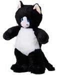 8" Build Stuff a Teddy Bear Black Cat Deluxe Party Kit with Passport and T-shirt